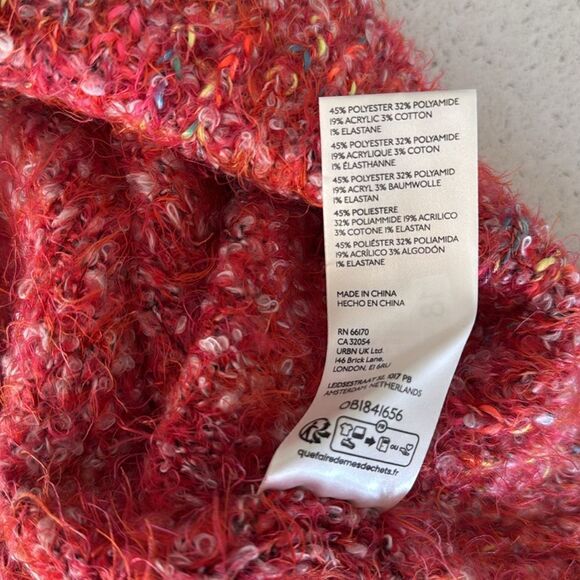 NWOT Free People Star Dust Pullover Long Sleeves Mock Neck Slouchy S Textured - Picture 13 of 13